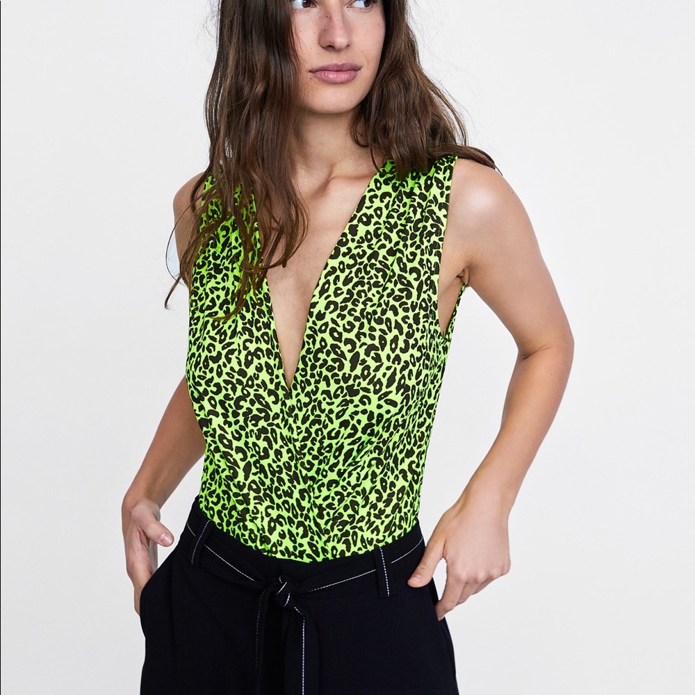Zara Neon Bodysuit Gem